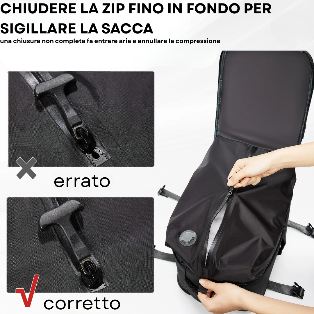 AERVIA™ - Zaino a Compressione Sottovuoto